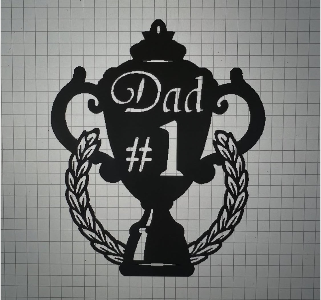 #1 Dad Plaque-1