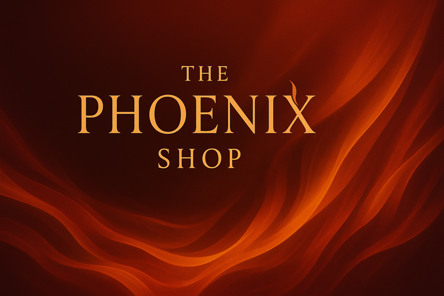Header banner for The Phoenix Shop without bird